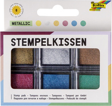 folia Stempelkissen Set Pastell, 6-farbig sortiert