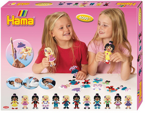 Hama Bügelperlen midi Anziehpuppen, Geschenkpackung