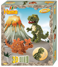 Hama Bügelperlen midi 3D Dinos, Geschenkpackung