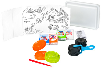 FIMO kids Modellier-Set Tool box sealife, 10-teilig