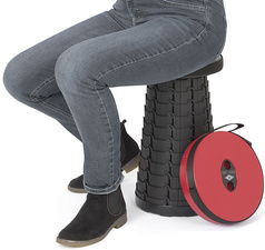 WEDO Teleskop-Hocker SITTOGO, aus Kunststoff, schwarz