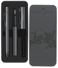 FABER-CASTELL Schreibgeräte-Set GRIP Edition, anthrazit