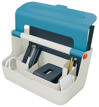 LEITZ Mobile Aufbewahrungsbox Cosy, hellgrau/blau