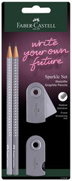 FABER-CASTELL Schreibset GRIP SPARKLE, rose