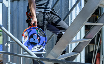 Brennenstuhl 1208750 Kabeltrommel Garant, IP44, Kabel: 40 m