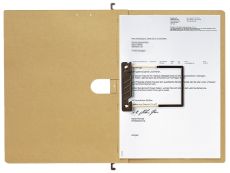 Leitz 1989 Hängehefter ALPHA® - Schlauchheftung Flexofil, Natronkarton, naturbraun
