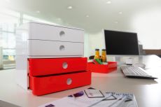HAN SMART-BOX ALLISON – kompakte Design-Schubladenbox mit 2 Schubladen, hochglänzend und in Premium-Qualität, lime green, 1120-80