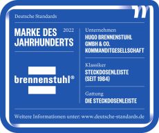 brennenstuhl Eco-Line Steckdosenleiste 6-fach schwarz 1,5m H05VV-F 3G1,5