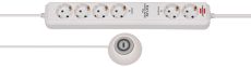 brennenstuhl Eco-Line Comfort Switch Plus EL CSP 24 Steckdosenleiste 6-fach weiss 1,5m H05VV-F 3G1,5 2 permanent, 4 schaltbar beleuchteter Hand-/Fußschalter