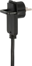 brennenstuhl Qualitäts-Kunststoff-Verlängerungskabel mit Flachstecker 5m H05VV-F3G1,5 schwarz