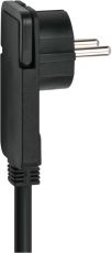 brennenstuhl Qualitäts-Kunststoff-Verlängerungskabel mit Flachstecker 5m H05VV-F3G1,5 schwarz