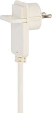 brennenstuhl Qualitäts-Kunststoff-Verlängerungskabel mit Flachstecker 2m H05VV-F3G1,5 weiss