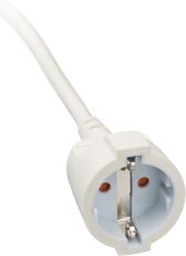 brennenstuhl Qualitäts-Kunststoff-Verlängerungskabel mit Flachstecker 3m H05VV-F3G1,5 weiss
