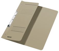 Leitz 3744 Schlitzhefter, 1/2-Vorderdeckel, A4, kfm. Heftung, Manilakarton 250 g/qm, grau
