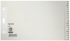 Leitz 1206 Papierregister A - Z - A5 quer, Überbreit, 100 g/qm, 20 Blatt, grau