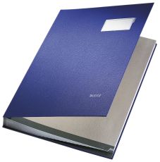Leitz 5700 Unterschriftsmappe - 20 Fächer, PP kaschiert, blau