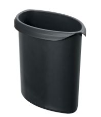 HAN Abfalleinsatz – Volumen 2,0 Liter. Aus flammhemmenden, schwer entflammbaren Spezialkunststoff in Premium-Qualität, für die HAN Sicherheitspapierkörbe 1814 und 1818, schwarz, 1815-F-13