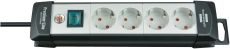 brennenstuhl Premium-Line Steckdosenleiste 4-fach schwarz/lichtgrau 1,8m H05VV-F 3G1,5