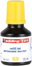 Nachfülltinte edding T 25, für edding Permanentmarker, 30 ml, gelb