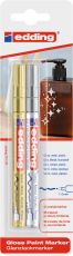Glanzlack-Marker creative 751, 1 - 2 mm, gold und silber