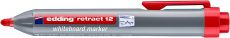 Whiteboardmarker edding retract 12,  nachfüllbar, 1,5 - 3 mm, rot