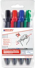 Whiteboardmarker edding retract 12,  nachfüllbar, 1,5 - 3 mm, sortiert
