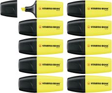Textmarker - STABILO BOSS MINI - 10er Pack - gelb
