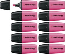 Textmarker - STABILO BOSS MINI - 10er Pack - pink