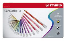 Pastellkreidestift - STABILO CarbOthello - 36er Metalletui - mit 36 verschiedenen Farben