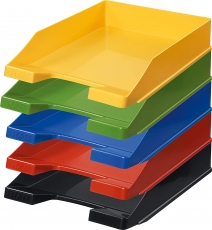 Briefablage KLASSIK, Grundfarben 5er Pack
