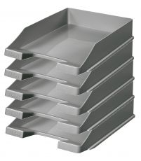 10er Pack Briefablage KLASSIK, dunkelgrau DIN A4/C4, stapelbar, stabil