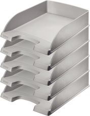 Briefkorb A4 Standard Plus silber 52270084 5er Pack