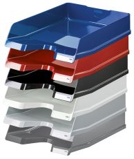Briefablage VIVA, DIN A4/C4, mit Clip, hochglänzend 5er Pack Farbe: rot