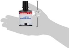 edding T 100 Nachfülltinte Permanentmarker - schwarz - 100ml - mit Tropfendosiersystem, zum schnellen Nachfüllen fast aller edding Permanentmarker