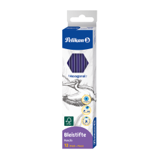 Pelikan Bleistift mit Radiergummi, HB - 12er Pack