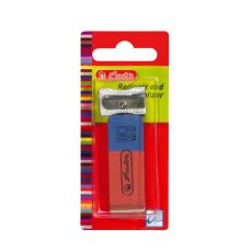 Set Anspitzer und Radierer auf Blisterkarte