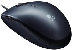 10er Pack Logitech B100 optical USB black  Optische Maus kabelgebunden