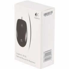 10er Pack Logitech B100 optical USB black  Optische Maus kabelgebunden