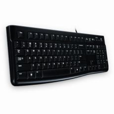 3er Pack Logitech K120 Kabelgebundene Business Tastatur für Windows und Linux, USB-Anschluss, Leises Tippen, Robust, Spritzwassergeschützt, Tastaturaufsteller, Deutsches QWERTZ-Layout-schwarz