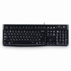 3er Pack Logitech K120 Kabelgebundene Business Tastatur für Windows und Linux, USB-Anschluss, Leises Tippen, Robust, Spritzwassergeschützt, Tastaturaufsteller, Deutsches QWERTZ-Layout-schwarz