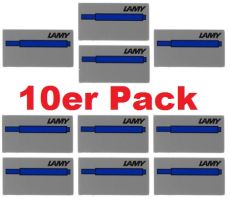 10x LAMY Tintenpatronen T10 blau 10er Sparpack