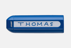 Lamy Füllfederhalter ABC Modell 10, Farbe blau, Feder A (Anfänger), Mit Beschriftungsfeld