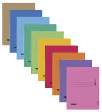 Brunnen Schnellhefter Papphefter 10 Farben extra stark 375g (10er Pack, Farb Mix) Schulsortierung
