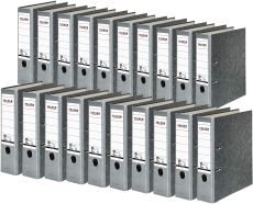 Original Falken 20er Pack Recycling-Ordner Wolkenmarmor grau