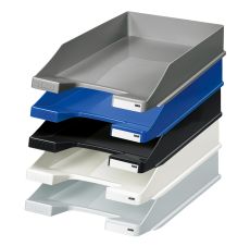 HAN 1027 Briefablage KLASSIK, DIN A4/C4, stapelbar, stabil, modern (weiß / 100er Pack)
