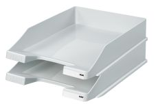 HAN 1027 Briefablage KLASSIK, DIN A4/C4, stapelbar, stabil, modern (lichtgrau / 100er Pack)