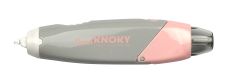 Pentel Knoky Korrekturband mit Druckmechanik, ergonomische Form, nachfüllbar, Länge 6m, Breite 5mm, Gehäusefarbe violett