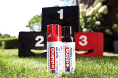 edding 5200 Permanentspray Premium Acryllack verkehrsrot glänzend RAL 3020