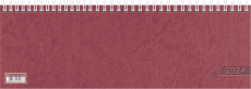Glocken Wochenkalender 2025 1 Seite = 1 Woche Blattgröße 29,7 x 10,5 cm rot