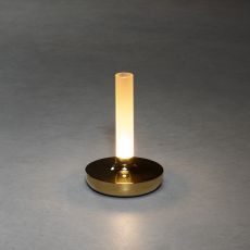 LED Akku Tischleuchte Biarritz in Gold 2,5W 54lm IP54